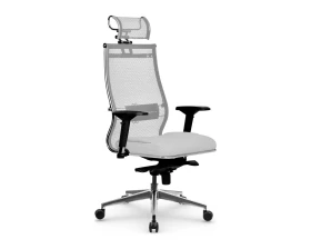 Кресло Samurai SL-3.051 MPES Сетка/Экокожа, Белый images