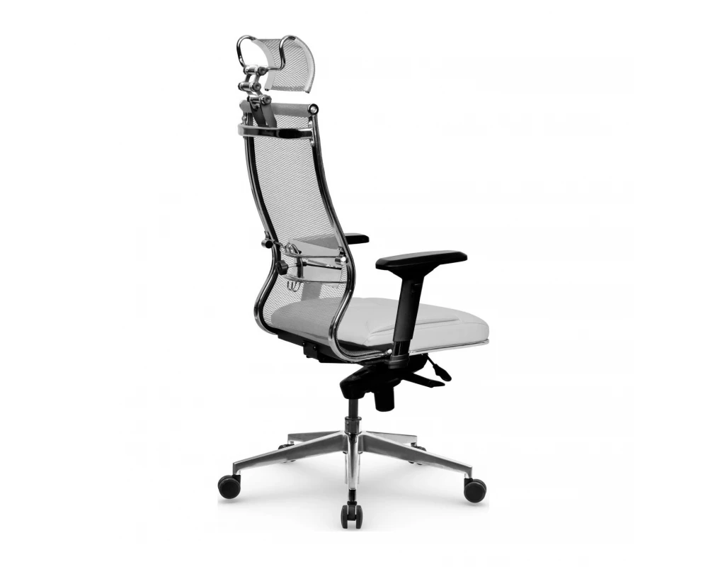 Кресло Samurai SL-3.051 MPES Сетка/Экокожа, Белый