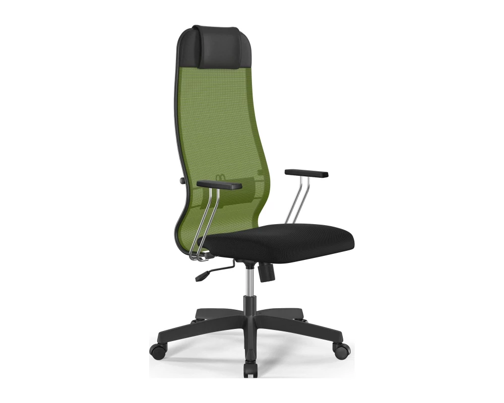 Кресло Sit 10 B1-111T M09.B02.G15.W01 (подл. хром) Сетка, Зеленый/Черный