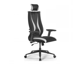 Кресло Sit 10 B2-170D M09.B11.G18.W02 Сетка/Экокожа, Черный/Белый images