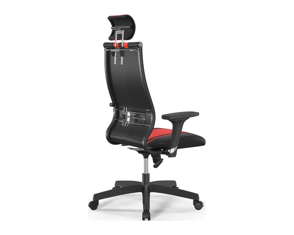 Кресло ErgoLife S 10 B2-187D M09.B02.G15.W01 Экокожа, Черный/Красный