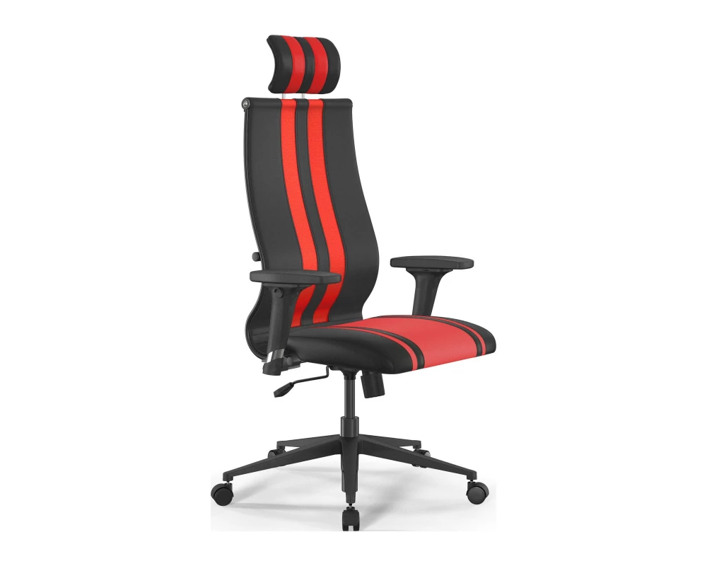 Кресло Sit 10 B2-187D M09.B11.G19.W02 Экокожа, Черный/Красный