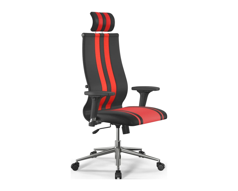 Кресло ErgoLife S 10 B2-187D M09.B23.G18.W01 (подл.1) Экокожа, Черный/Красный
