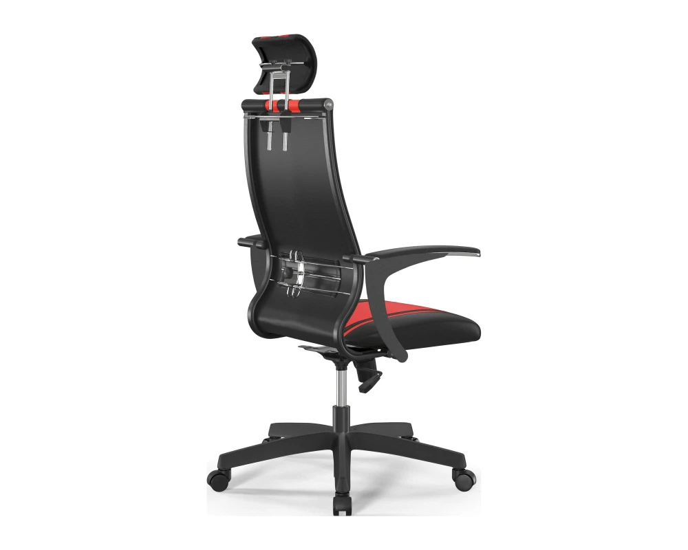 Кресло ErgoLife S 10 B2-187U M09.B02.G15.W01 Экокожа, Черный/Красный
