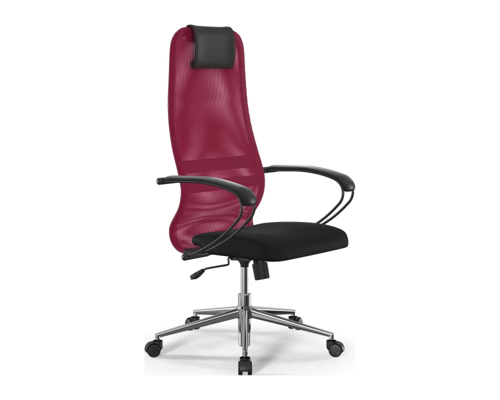 Кресло Sit 8 B1-8K M09.B23.G18.W01 (подл.1) Сетка, Красный/Черный