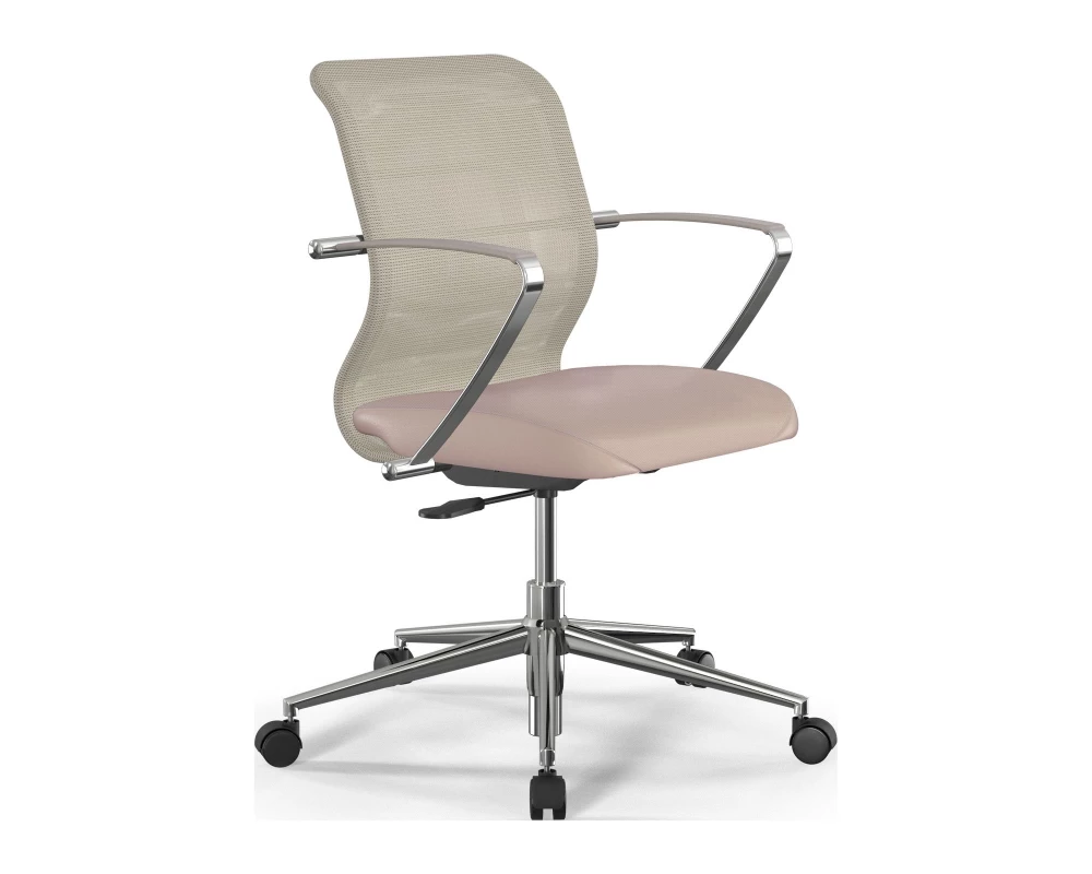 Кресло Sit 8 M4-9K M01.B23.G18.W02 Сетка/Экокожа, Светло-бежевый