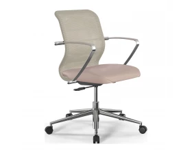 Кресло Sit 8 M4-9K M01.B23.G18.W02 Сетка/Экокожа, Светло-бежевый images