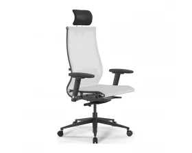 Кресло SynchroSit 10 B2-107D M23.B11.G19.W02 (с подголовником, подл.2) Сетка, Белый images