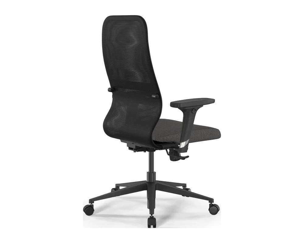 Кресло SynchroSit 8 B2-9D M20.B11.G19.W02 Сетка/Ткань, Черный/Темно-серый