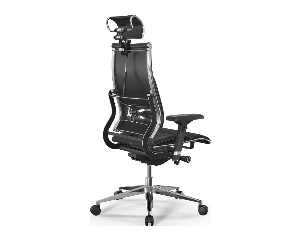 Кресло Y 2DM B2-10D M26.B32.G25.W03 (бежевая строчка) Экокожа, Черный