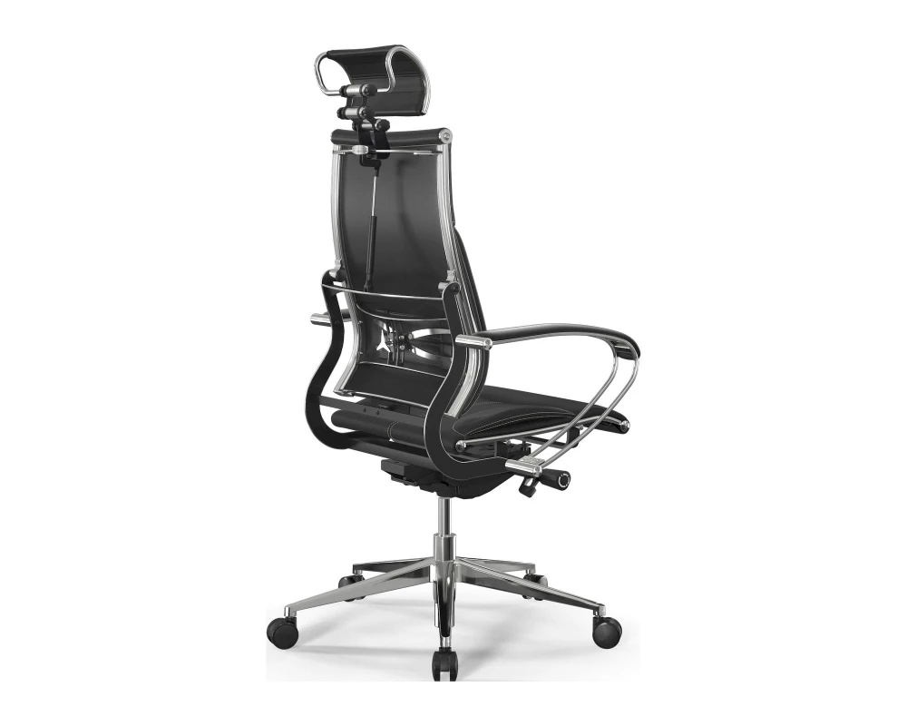 Кресло Y 2DM B2-10K M26.B32.G25.W03 (бежевая строчка) Экокожа, Черный