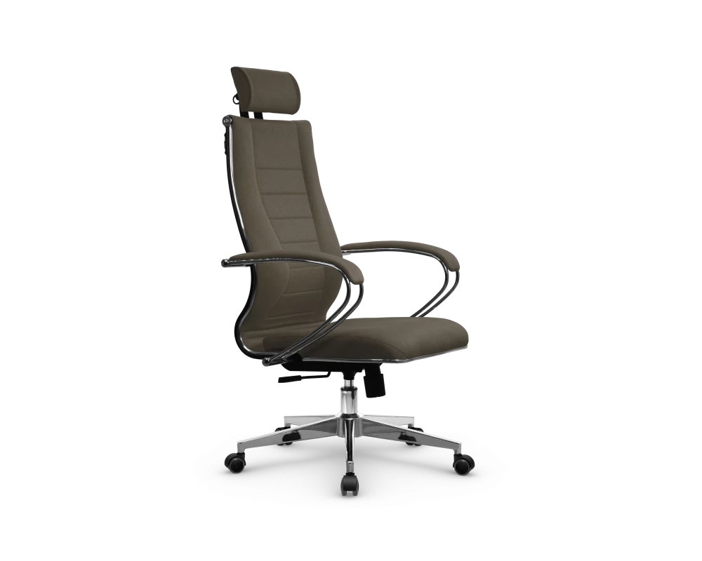 Кресло МЕТТА B 2m 34PF подл.127/осн.004 Ткань, Коричневый