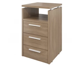 Тумба приставная (3 ящика с полкой и замком) 450х450х750 Дублин images