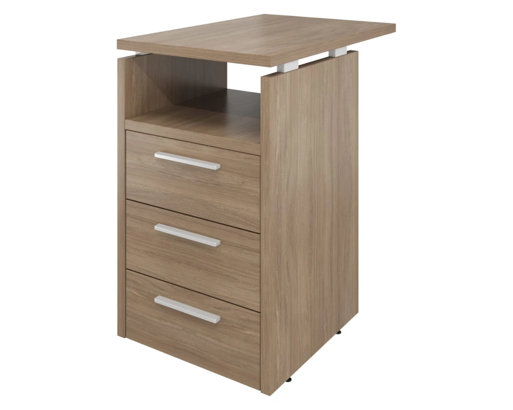 Тумба приставная (3 ящика с полкой и замком) 450х700х750 Дублин