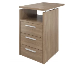 Тумба приставная (3 ящика с полкой и замком) 450х700х750 Дублин images