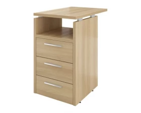 Тумба приставная (3 ящика с полкой и замком) 450х700х750 Дублин images