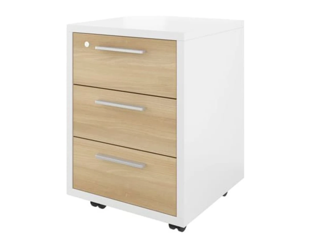 Тумба выкатная (3 ящика с замком) 450х450х600 Дублин