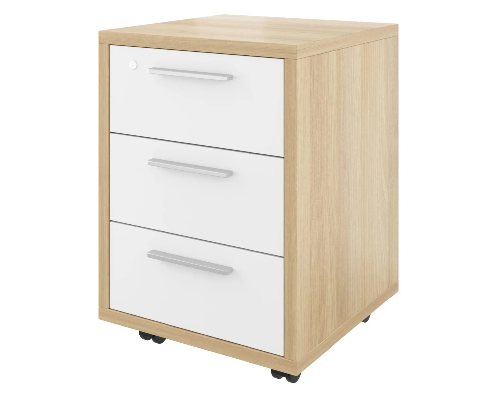 Тумба выкатная (3 ящика с замком) 450х450х600 Дублин