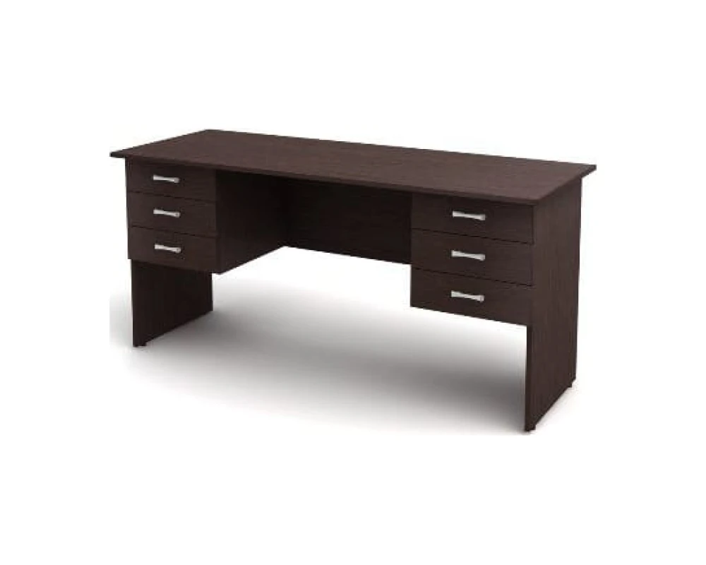 Стол 2-тумбовый 6 ящиков (1600х600х750) СК28 Канц