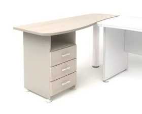 Тумба приставная левая 1600х600х740 К25 Модерн images