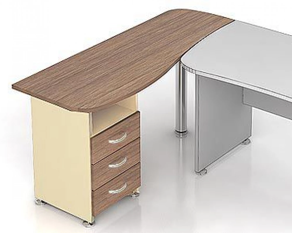 Тумба приставная левая 1600х600х740 К27 Модерн