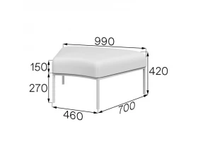 Пуф радиусный A45-p Астро MVK images