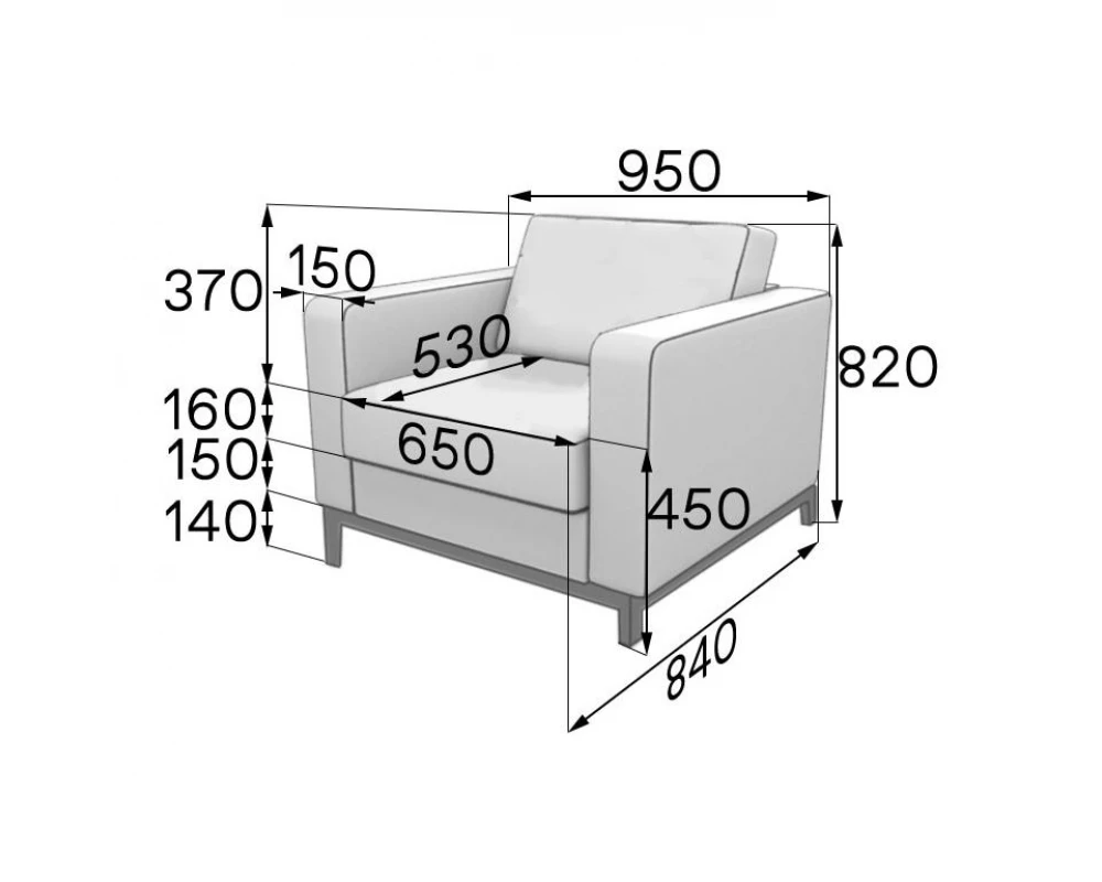Кресло Ben1-2 Бентли MVK
