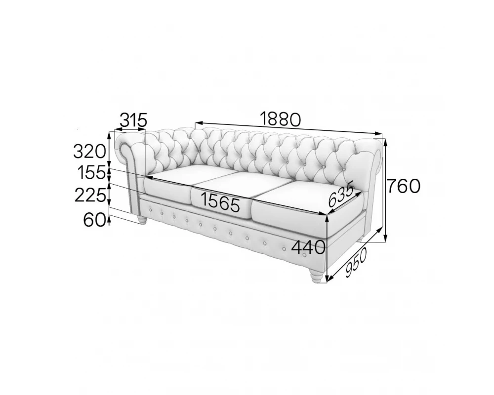 Модуль 3-местный правый ChL3R Честер-Люкс MVK