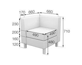 Модуль угловой DmC Домино MVK images