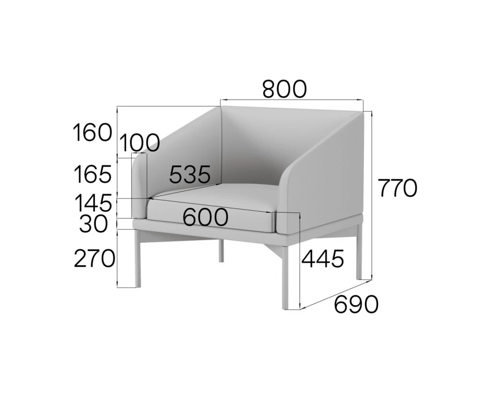 Кресло Dr1-2 Дрим MVK