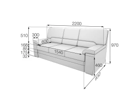 Диван 3-местный Ell3 Элла MVK Экокожа images
