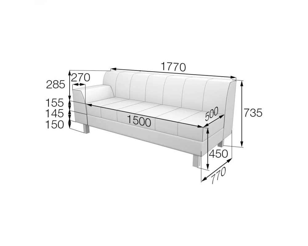 Модуль 3-местный правый FL3R-1 Флагман MVK