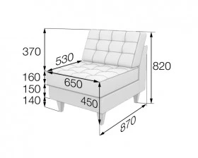Модуль 1-местный Kos1 Космо MVK images
