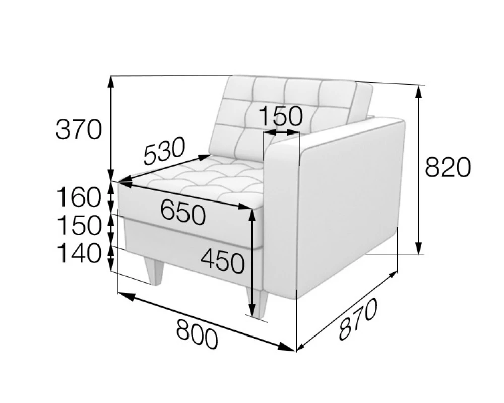 Модуль 1-местный левый Kos1L Космо MVK