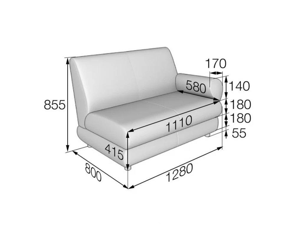 Модуль 2-местный левый M2L-1 Матрикс MVK