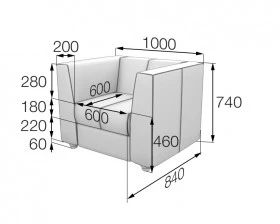 Кресло Nap1 Наполеон MVK Экокожа images