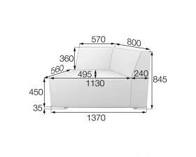 Модуль 1-местный левый Or-2L Оригами MVK images