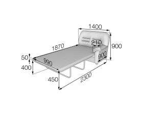 Модуль 2-местный раскладной левый P2L-r Премьер MVK images