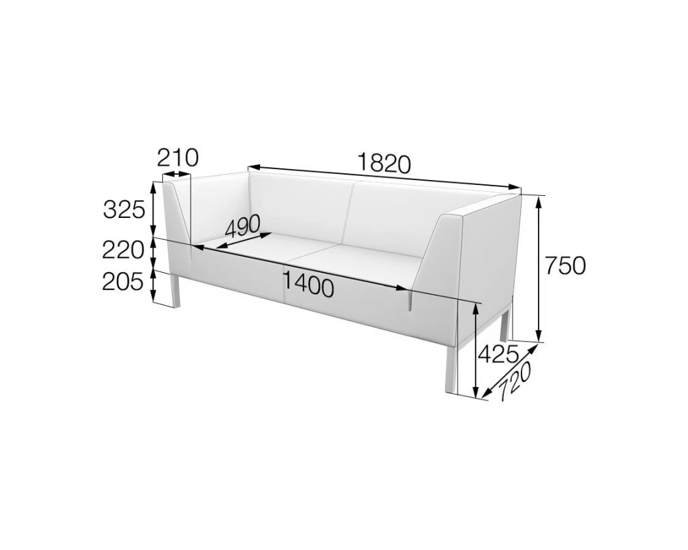 Диван 3-местный Rt3 Райт MVK
