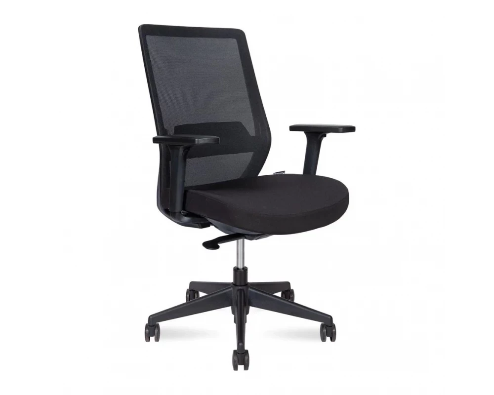 Кресло Norden Mono black LB Сетка/ Ткань, Черный