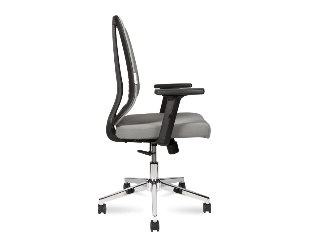 Кресло Norden Tema Сhrome LB Сетка/ Ткань, Серый