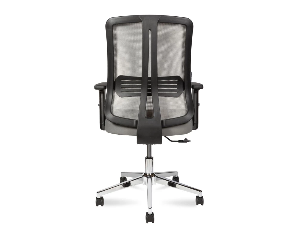 Кресло Norden Tema Сhrome LB Сетка/ Ткань, Серый