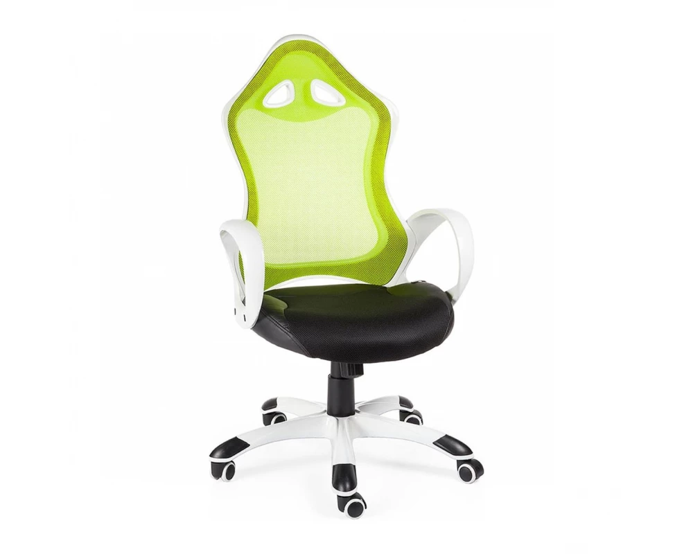 Кресло Norden Тесла Сетка/ Ткань, Зеленый/Черный