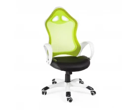 Кресло Norden Тесла Сетка/ Ткань, Зеленый/Черный images