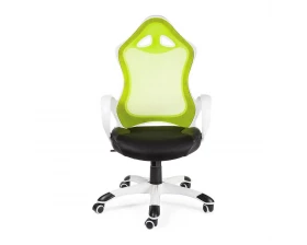 Кресло Norden Тесла Сетка/ Ткань, Зеленый/Черный images