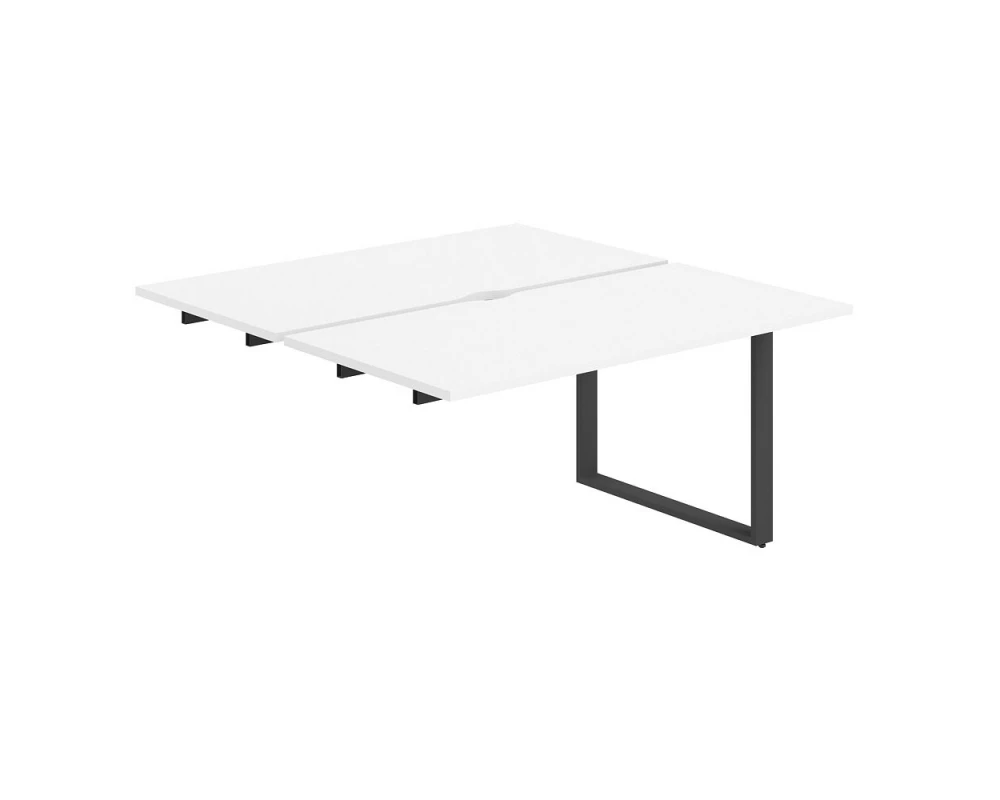 Секция раб.станции с вырезом 2800х1438х750 Allegro Белый/Антрацит