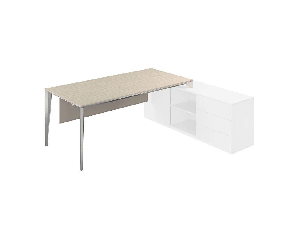 Стол под опорную тумбу 1700, 1800x900x740 Atlas Ясень Навара