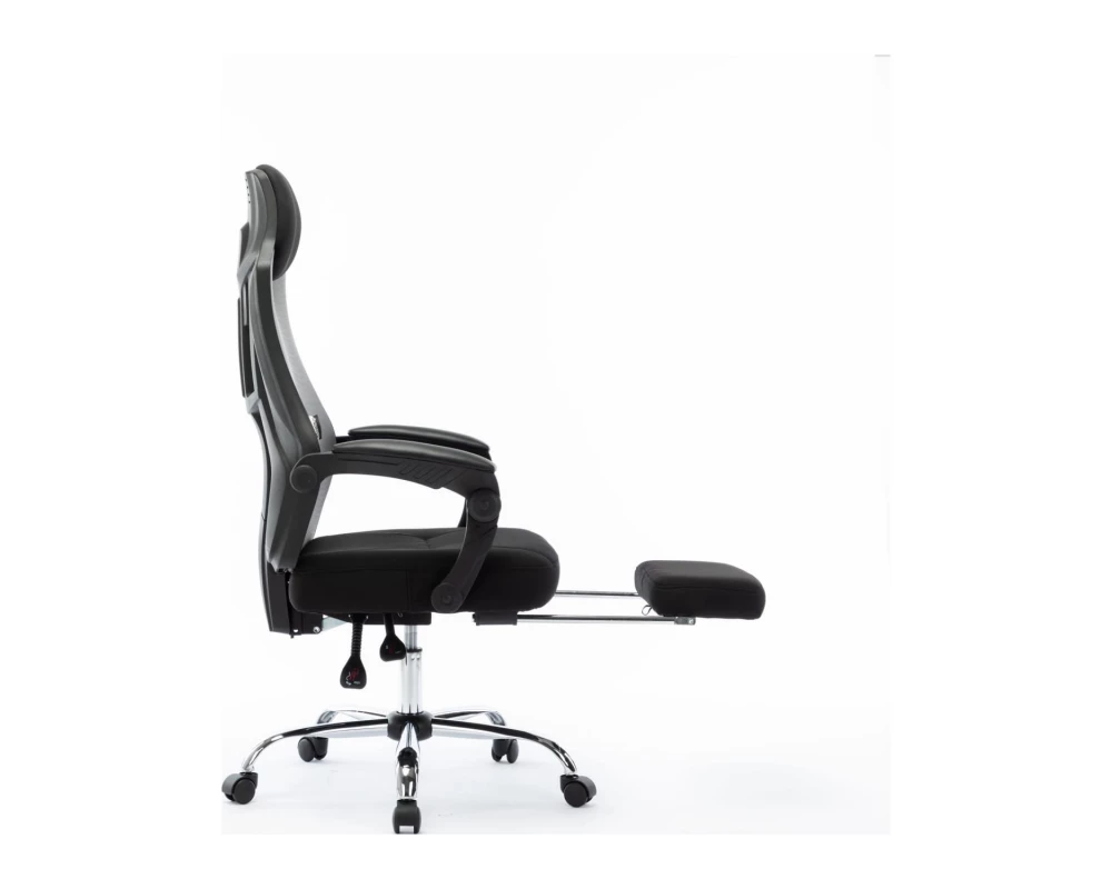 Кресло Norden 007 NEW black frame Сетка/Ткань, Черный