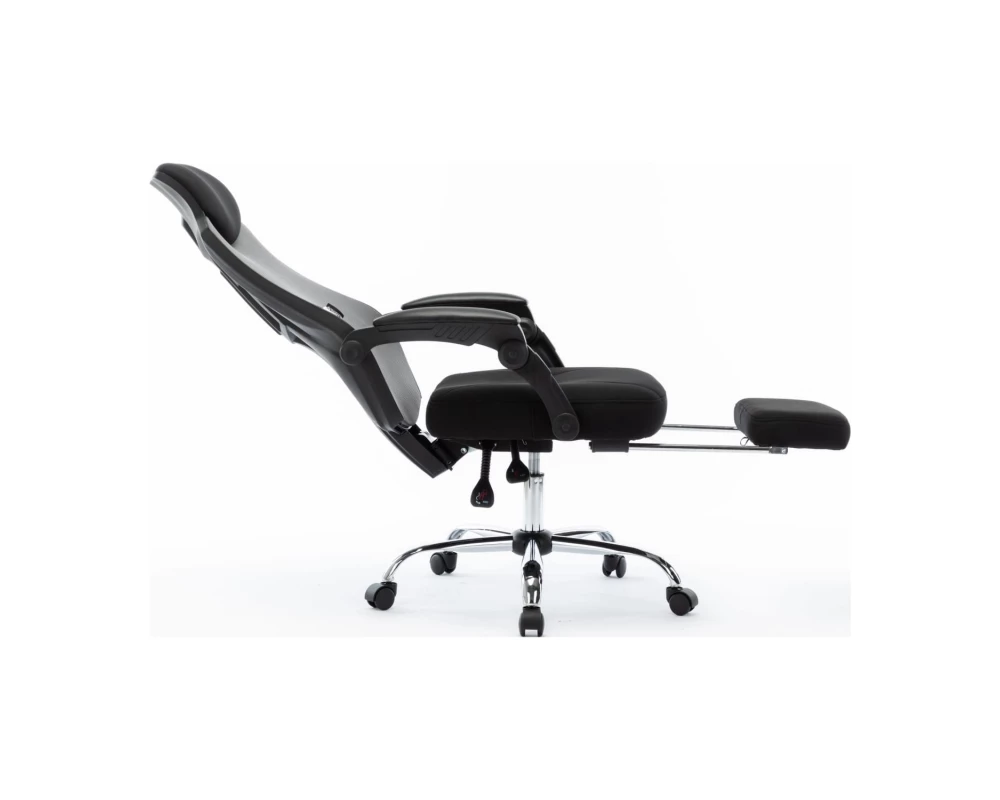 Кресло Norden 007 NEW black frame Сетка/Ткань, Черный