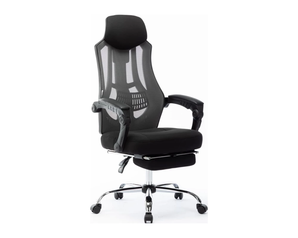 Кресло Norden 007 NEW black frame Сетка/Ткань, Черный